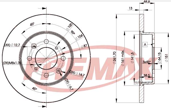 FREMAX BD-0841 - Disque de frein cwaw.fr