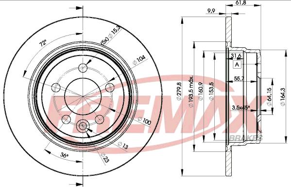 FREMAX BD-0847 - Disque de frein cwaw.fr