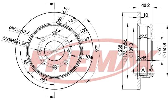 FREMAX BD-0817 - Disque de frein cwaw.fr