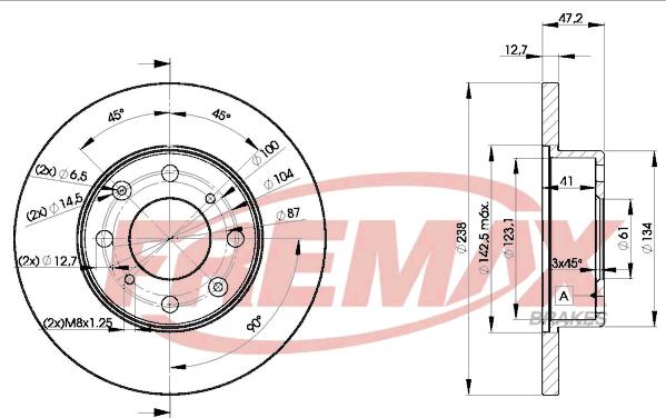 FREMAX BD-0829 - Disque de frein cwaw.fr