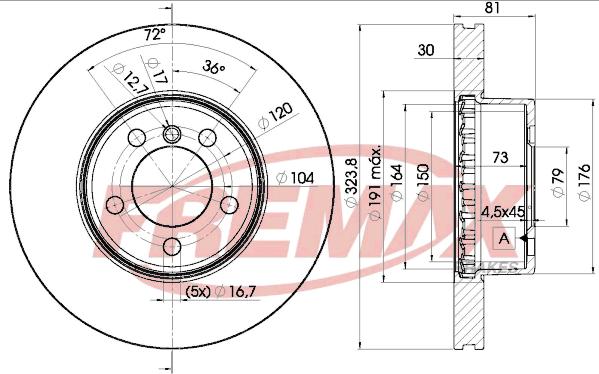 FREMAX BD-0265 - Disque de frein cwaw.fr