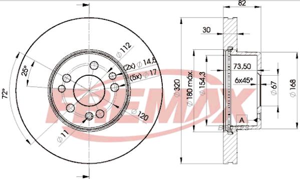 FREMAX BD-0212 - Disque de frein cwaw.fr