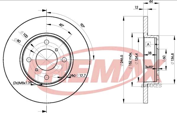 FREMAX BD-0711 - Disque de frein cwaw.fr