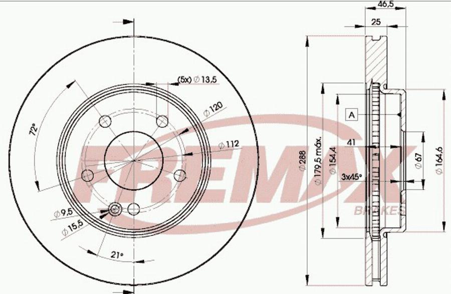 FREMAX BD0712 - Disque de frein cwaw.fr