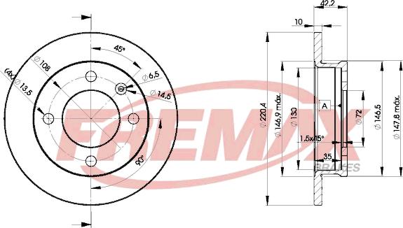 FREMAX BD-1991 - Disque de frein cwaw.fr