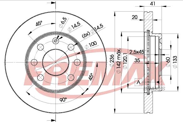 FREMAX BD-1440 - Disque de frein cwaw.fr