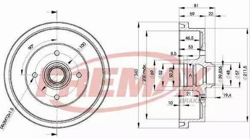 FREMAX BD-1512 - Tambour de frein cwaw.fr