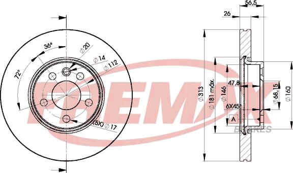 FREMAX BD-1530 - Disque de frein cwaw.fr