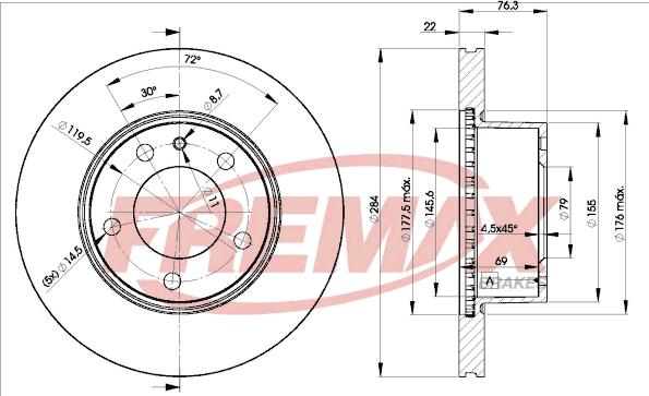 FREMAX BD-1656 - Disque de frein cwaw.fr