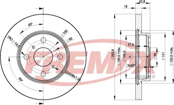 FREMAX BD-1608 - Disque de frein cwaw.fr