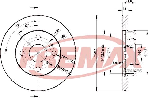 FREMAX BD-1607 - Disque de frein cwaw.fr