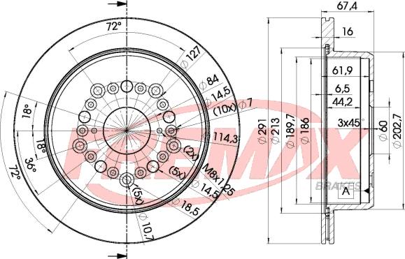 FREMAX BD-1040 - Disque de frein cwaw.fr