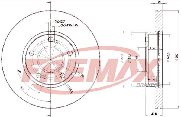 FREMAX BD-1057 - Disque de frein cwaw.fr