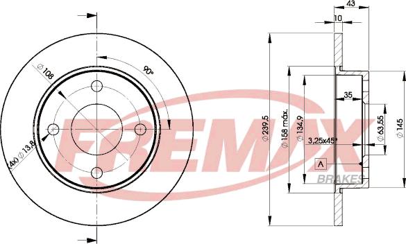 FREMAX BD-1063 - Disque de frein cwaw.fr