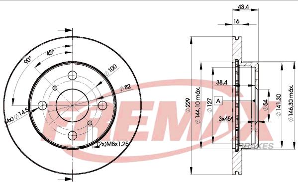 FREMAX BD-1009 - Disque de frein cwaw.fr