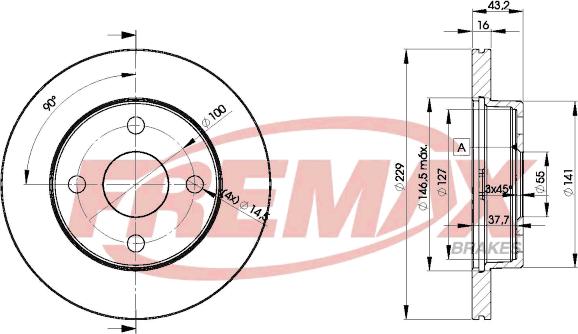 FREMAX BD-1016 - Disque de frein cwaw.fr