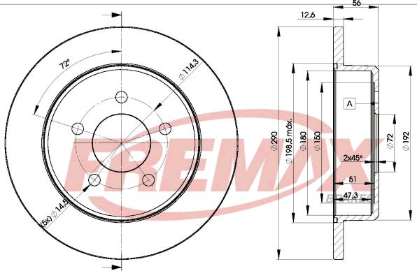 FREMAX BD-1023 - Disque de frein cwaw.fr