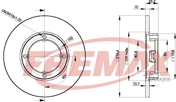 FREMAX BD-1160 - Disque de frein cwaw.fr