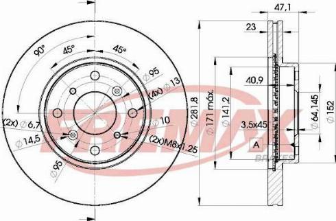 FREMAX BD-1104 - Disque de frein cwaw.fr