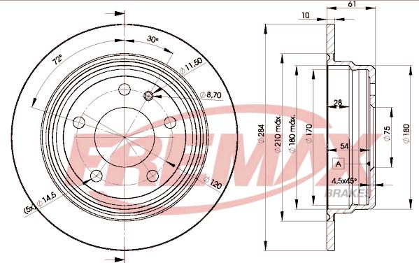 FREMAX BD-1387 - Disque de frein cwaw.fr