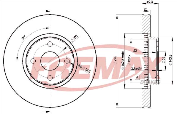 FREMAX BD-1320 - Disque de frein cwaw.fr