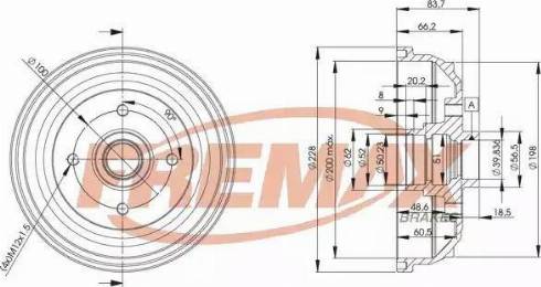 FREMAX BD-1241 - Tambour de frein cwaw.fr