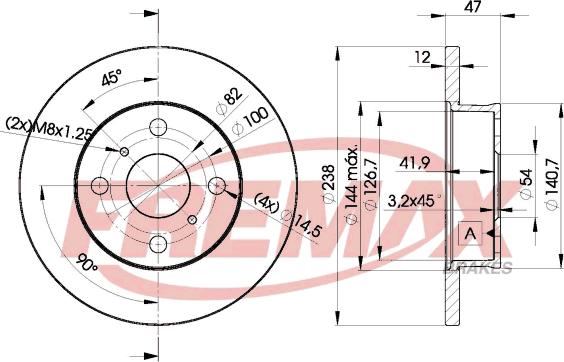 FREMAX BD-1250 - Disque de frein cwaw.fr