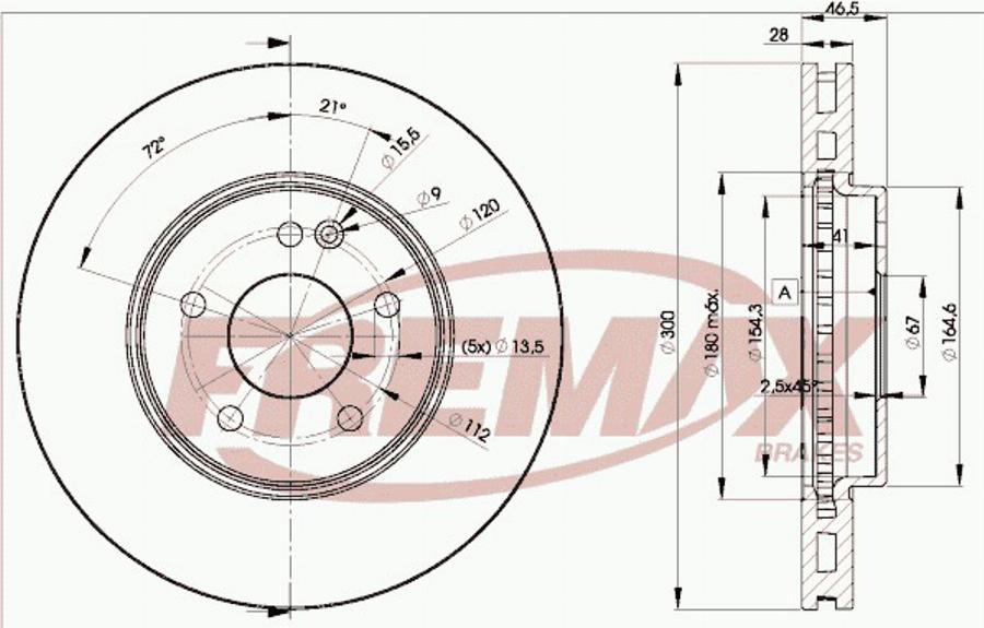 FREMAX BD1212 - Disque de frein cwaw.fr