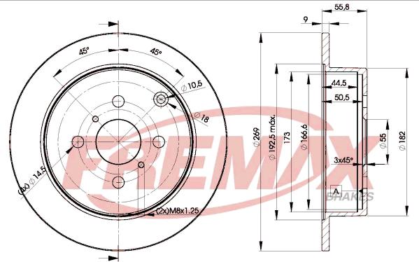 FREMAX BD-1221 - Disque de frein cwaw.fr