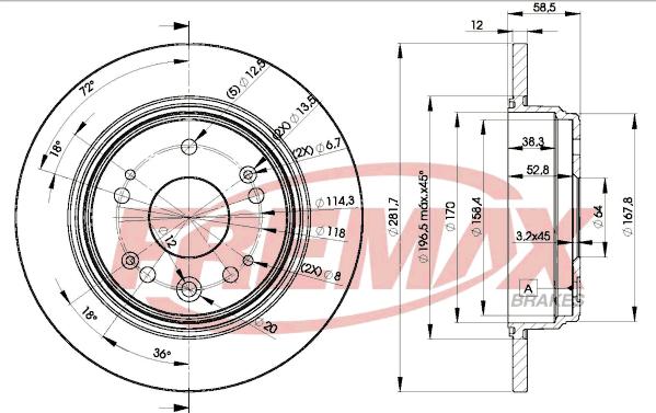 FREMAX BD-1706 - Disque de frein cwaw.fr