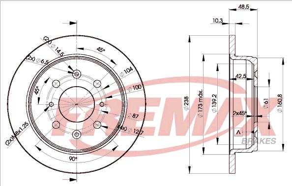 FREMAX BD-1703 - Disque de frein cwaw.fr