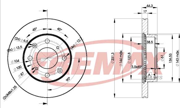 FREMAX BD-1702 - Disque de frein cwaw.fr