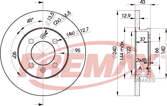 FREMAX BD-8405 - Disque de frein cwaw.fr