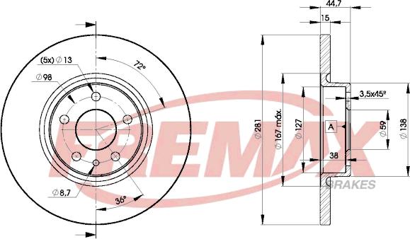 FREMAX BD-8567 - Disque de frein cwaw.fr