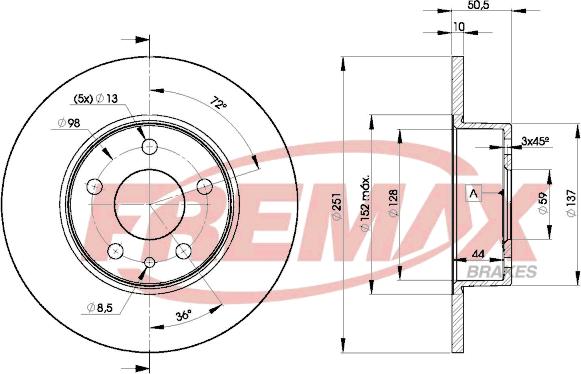 FREMAX BD-8684 - Disque de frein cwaw.fr