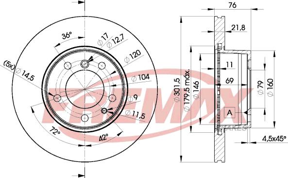 FREMAX BD-8040 - Disque de frein cwaw.fr