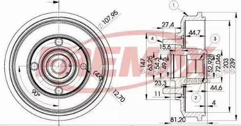 FREMAX BD-8009 - Tambour de frein cwaw.fr