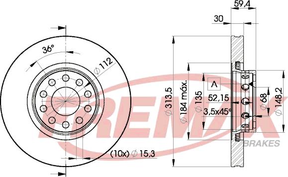 FREMAX BD-8015 - Disque de frein cwaw.fr