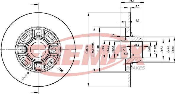 FREMAX BD-8078 - Disque de frein cwaw.fr