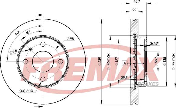 FREMAX BD-8195 - Disque de frein cwaw.fr