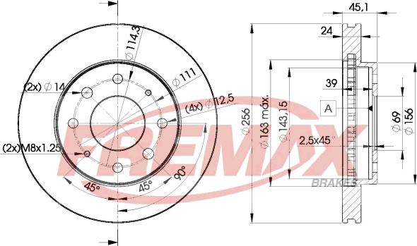 FREMAX BD-8107 - Disque de frein cwaw.fr