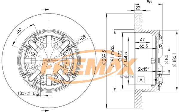 FREMAX BD-8773 - Disque de frein cwaw.fr