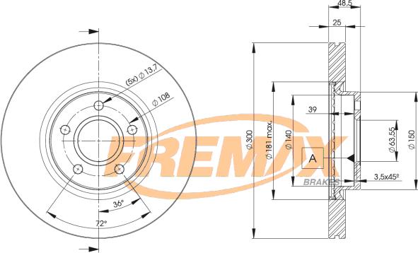 FREMAX BD-3937 - Disque de frein cwaw.fr