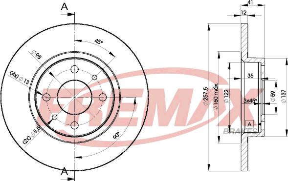 FREMAX BD-3466 - Disque de frein cwaw.fr