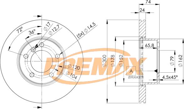 FREMAX BD-3405 - Disque de frein cwaw.fr