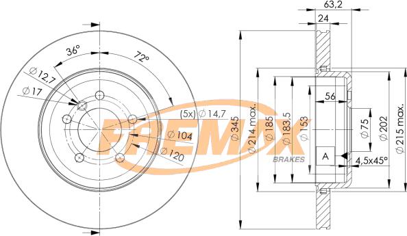 FREMAX BD-3403 - Disque de frein cwaw.fr