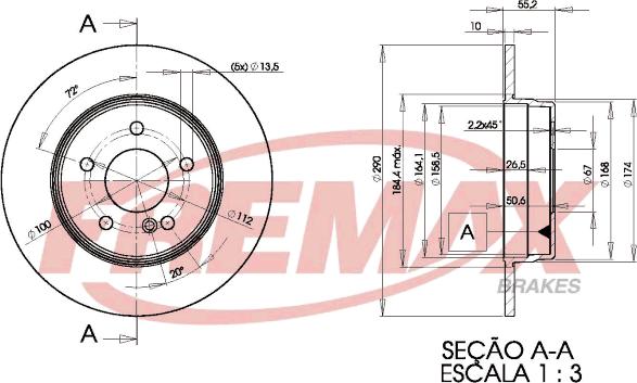 FREMAX BD-3412 - Disque de frein cwaw.fr