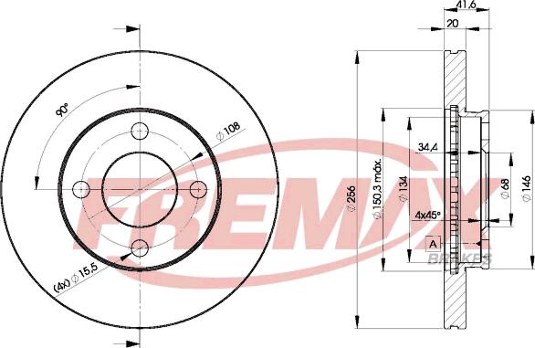 FREMAX BD-3638 - Disque de frein cwaw.fr