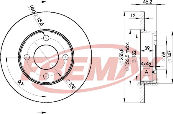 FREMAX BD-3632 - Disque de frein cwaw.fr