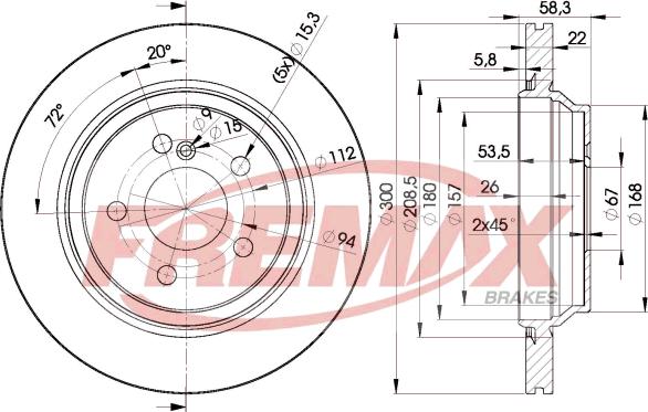 FREMAX BD-3053 - Disque de frein cwaw.fr